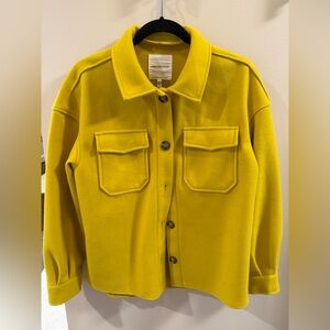 Avec Les Filles, Yellow Adult Jacket - size, small